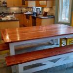 Custom Made Table and Benches.